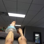 ICE! for 15 minutes. The first 5 are KILLER...GUT IT OUT.